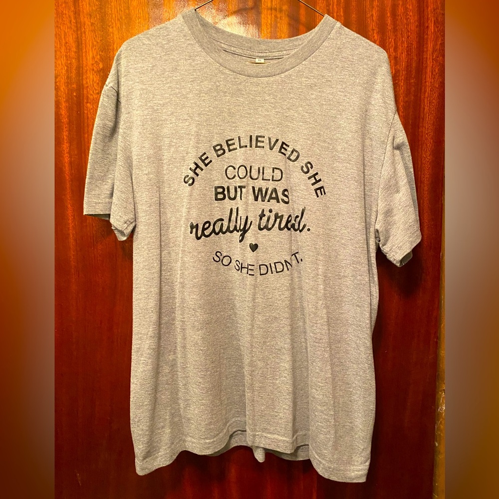 Gray Graphic Funny T-Shirt